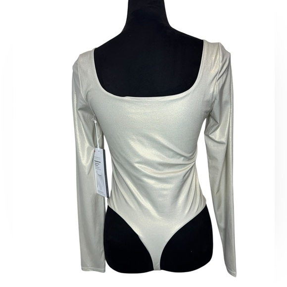 Lululemon Wundermost Square-Neck Long Sleeve Bodysuit Shine - Picture 3 of 9